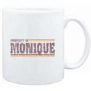 Mug White  Property of Monique   Vintage  Female Names  
