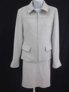 APOSTROPHE Light Gray Angora Fleece Suit Sz M  