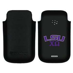   LSU Chi Omega on BlackBerry Leather Pocket Case Electronics
