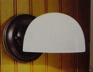 RUBBED OIL BRONZE WALL SCONCE LIGHT WITH GLASS*NIB*  