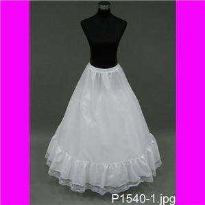LINE Petticoat Slip Bridal Gown Dress Crinoline Skirt  