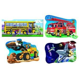    Childcraft Transportation Floor Puzzles   Set of 4