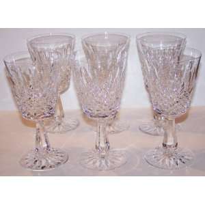  Waterford Crystal Kenmare Set of 6 Water Goblets 