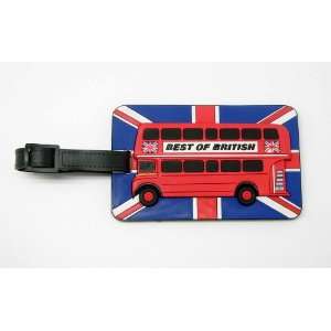  Travel Accessory Personalized Rubber Luggage London Red Bus 