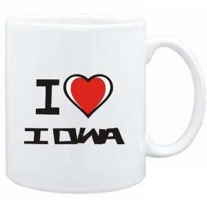  Mug White I love Iowa  Cities