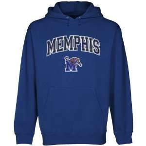  Memphis Tigers Royal Blue Logo Arch Applique Midweight 