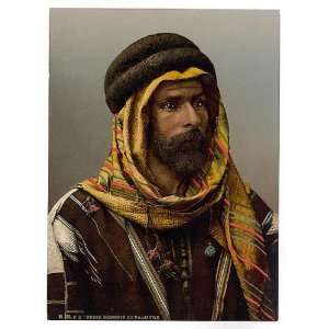  Photochrom Reprint of Bedouin Chief of Palmyra, Holy Land 