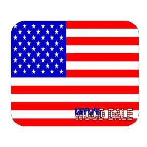  US Flag   Wood Dale, Illinois (IL) Mouse Pad Everything 