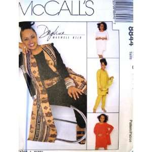  McCalls Sewing Pattern 8844 Misses Unlined Vest in 2 