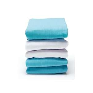  Blue 100 Cotton Crib Sheets   Set of 6 Baby