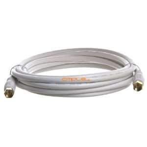  RG6 F Type Coaxial 18AWG CL2 Rated 75Ohm Cable 12ft White 