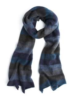   Scarf   Blue, Purple, Grey, Stripes, Knitted, Casual, Fall, Winter