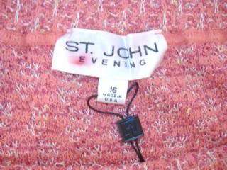 New St John Evening Terracotta Melange Skirt   16 $385  