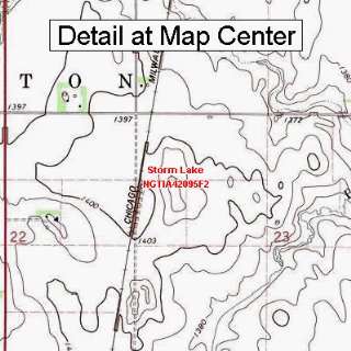  USGS Topographic Quadrangle Map   Storm Lake, Iowa (Folded 