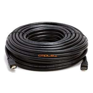  22AWG HDMI Cable For in Wall installation Black 75ft 