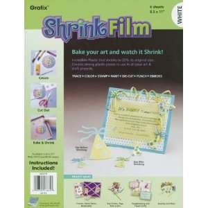 Shrink Film 8.5X11 6/Pkg White