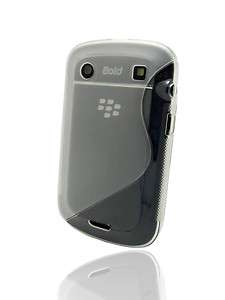 Blackberry Bold 9900 9930 TPU S Line Wave Case + Screen Protector 