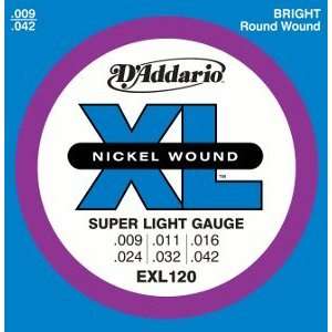 Addario Electric Guitar Environmental XL Super Lite, .009   .042 
