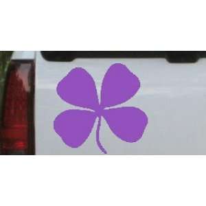  5.8in X 6in Purple    Four Leaf Clover Car Window Wall 