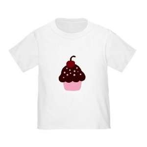    Pink and Brown Cupcake Birthday Toddler Shirt   Size 3T Baby