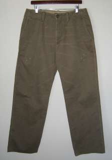 Mens BANANA REPUBLIC Ultra Durable Khaki Pants Size 33X33  