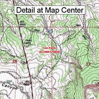  USGS Topographic Quadrangle Map   San Pablo, New Mexico 