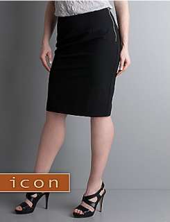   product,entityNameIcon Collection exposed zipper pencil skirt