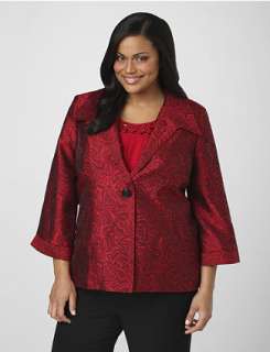 Jacquard Shantung Jacket  Catherines