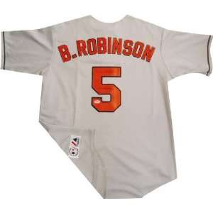 Brooks Robinson Baltimore Orioles Autographed Majestic Grey Throwback 
