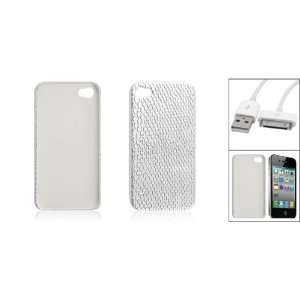  Gino Silver Tone Snake Print Hard Plastic Case with Data 