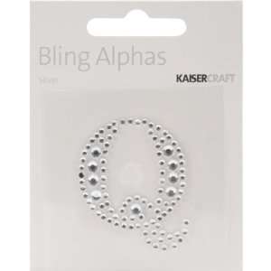    Kaisercraft Silver Q Bling Alphas Letter Arts, Crafts & Sewing