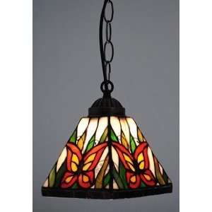   Shell Material Pendant Light with Butterfly Pattern