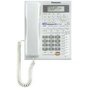  Panasonic Corded Phone w/ 2 Lines White Call Waiting ID Speakerphone 