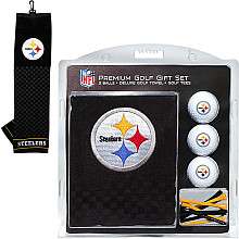 Team Golf Pittsburgh Steelers Embroidered Golf Towel, Balls and Tee 