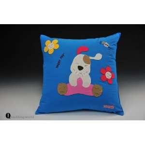   Patch Work Kids Pillow 1 Piece Square Small Size(blue)