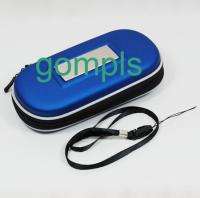 Blue Hard Carry Case Bag Game Pouch For SONY PSP UMD  