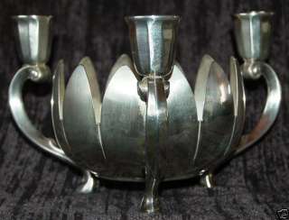 VINTAGE FBR ITALY SILVER PLATED CANDLE CENTER PIECE  