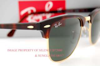 New Ray Ban Sunglasses RB 3016 CLUBMASTER W0366 HVN 51  