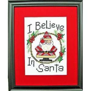  I Believe In Santa   Cross Stitch Pattern Arts, Crafts & Sewing