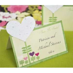   Be Seeded Heart Plantable Seed Place Cards set of 12 