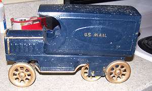   Schieble Friction Fly Wheel Driven U.S. Mail Truck Nice Action C 4