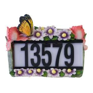  Tricod D5003 Solar House Number Light with Butterfly and 