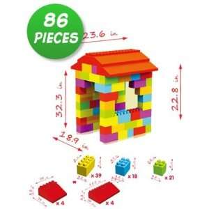   Building Bricks 86pc Giant Building Blocks Mass Bricks Toys & Games