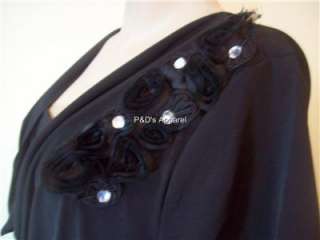   Womens Plus Size Clothing Black Shirt Top Blouse 1X 2X 3X  