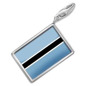  FotoCharms Botswana Flag   Charm with Lobster Clasp For 