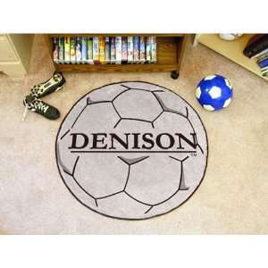  BSS   Denison Big Reds NCAA Soccer Ball Round Floor Mat 