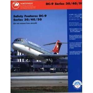  Northwest DC 9 Series 30/40/50 Safety Card 1997 