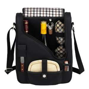 Picnic at Ascot Two Bottle Wine and Cheese Cooler with Glasses  