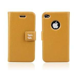  HOTER® Flip Leather Apple iPhone 4/4S Case   Khaki 