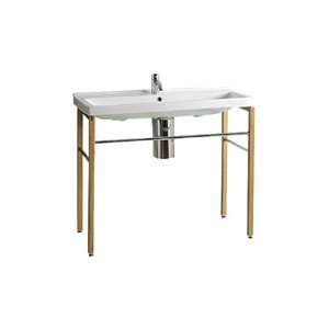  Console Sinks Sinks White Natural Wood 